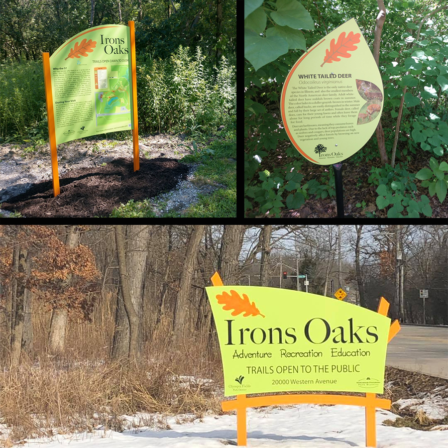 New Irons Oaks Signage